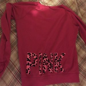 Vs pink crew neck