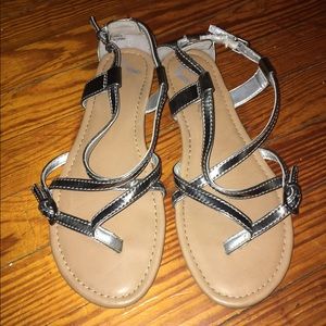 Report - silver sandals