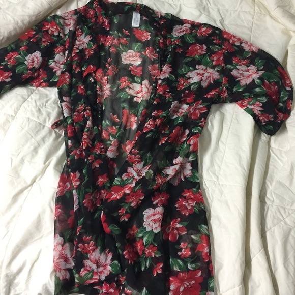 F21 floral kimono