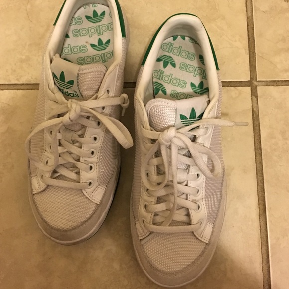 Adidas white sneakers