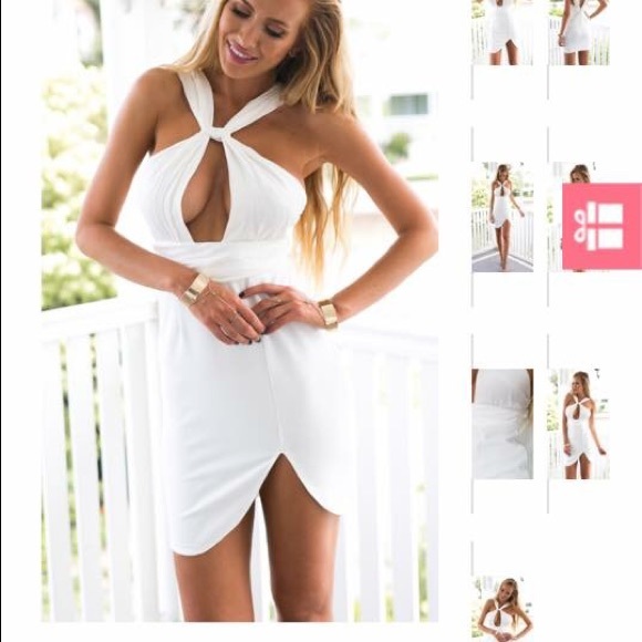 Sunset Blvd white mura boutique dress