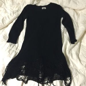 UNIF loose string long sleeve knit dress