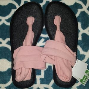 Pink Sanuk Yoga Sandals