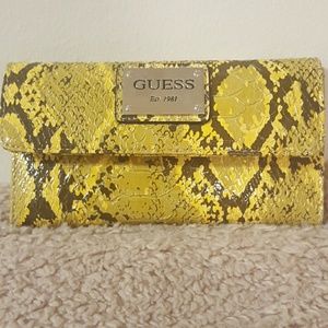 Yellow snakeskin wallet BRAND NEW