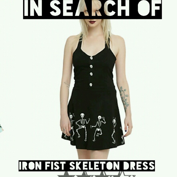 iron fist skeleton dress - Picture 1 of 1