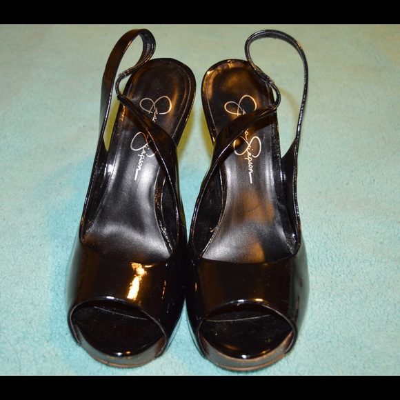 Jessica Simpson open toe pumps