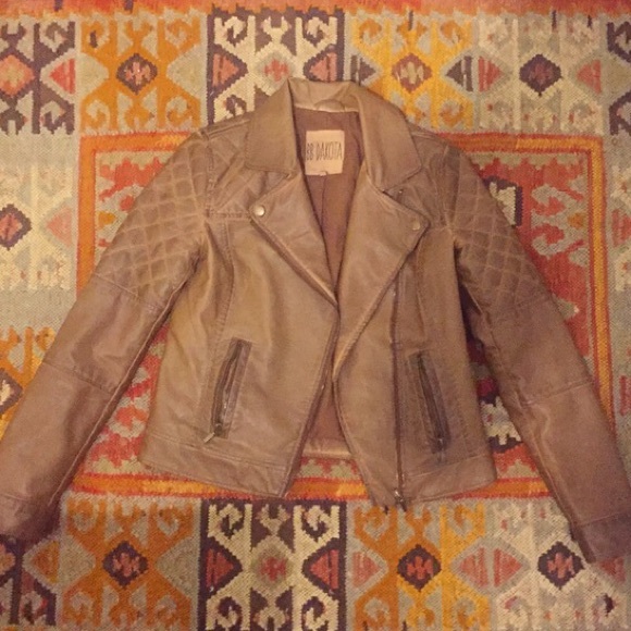 BB Dakota Faux Leather Moto Jacket