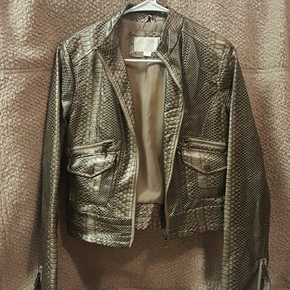 Snakeskin motorcycle jacket