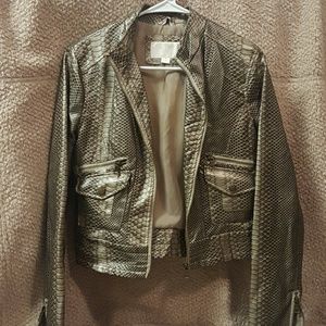 Snakeskin motorcycle jacket
