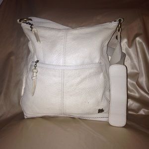 The Sak White Leather Crossbody Bag