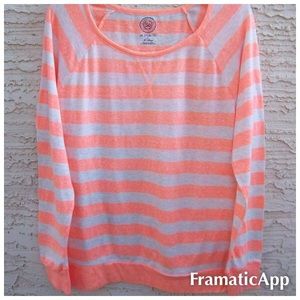 Long Sleeve Striped Tee - Juniors