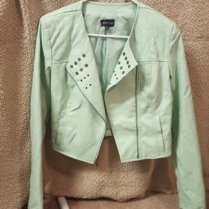 Seafoam Green motorcycle jacket LIKE NEW