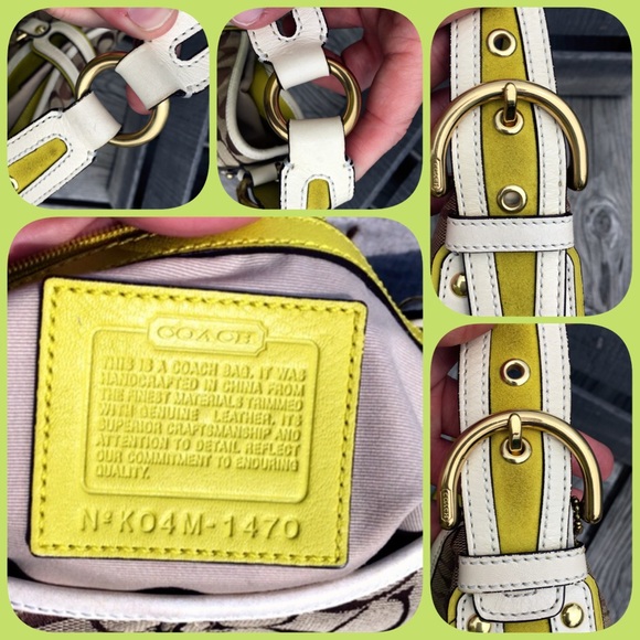 πHPπCoach Studded Shoulder Bag! EUC! - Picture 5 of 6