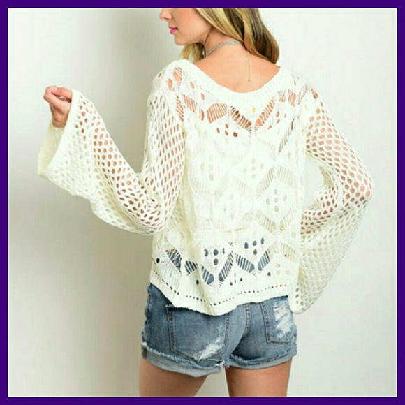 🎉HP🎉  Ivory Summer Sweater - Picture 2 of 4