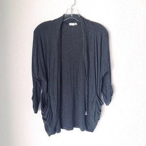 🎀 Grey Cardigan with Pockets