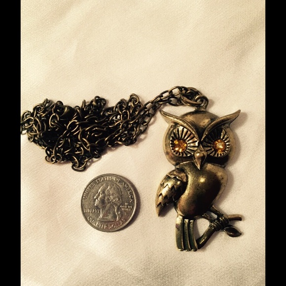 Owl Necklace and Earrings - Picture 2 of 4