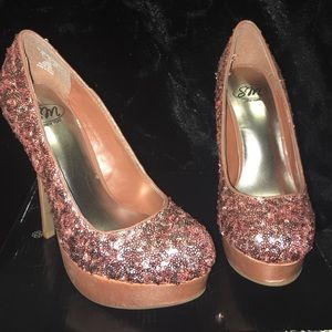 Sparkling high heels