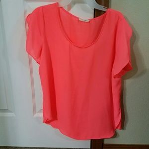 Coral blouse