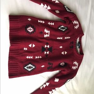 Burgundy Oversized Sweater