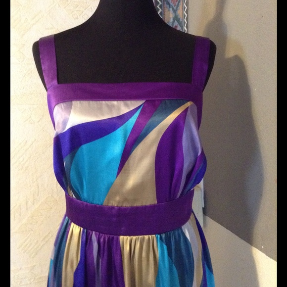 Satin A.P.N.Y. II Color Swirl Dress - Picture 3 of 4