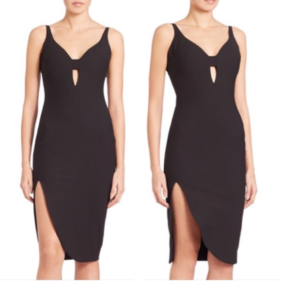 Little Black Dress LBD with sexy thigh slit