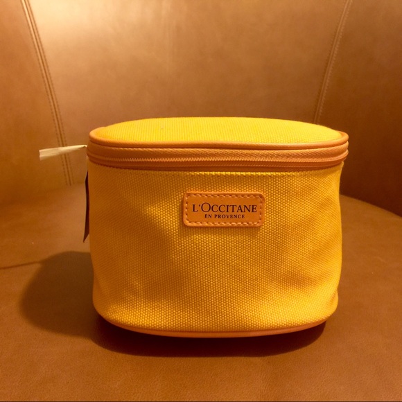 L'Occitane Yellow Cosmetic/Makeup Bag