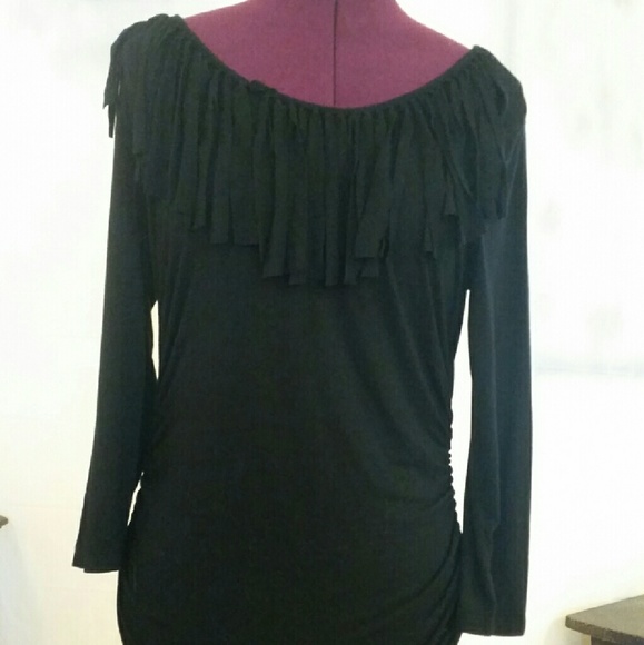 Michael Kors  medium black  t shirt scoop neck