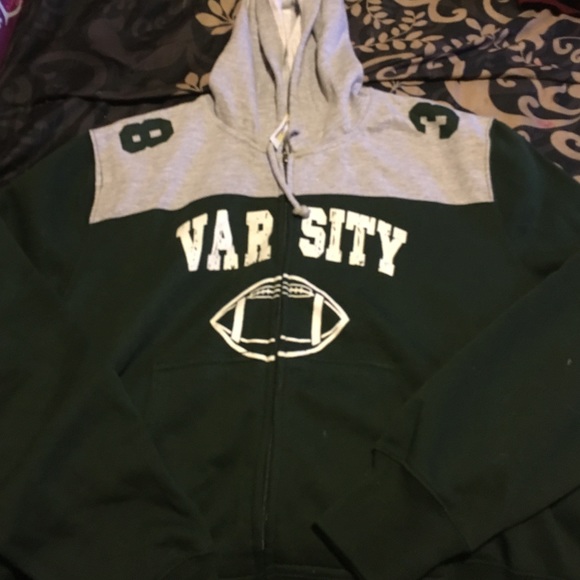 Hooded Varsity Sweatjacket