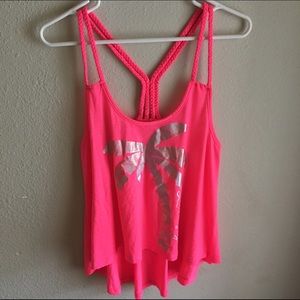 Pink palm tree tank