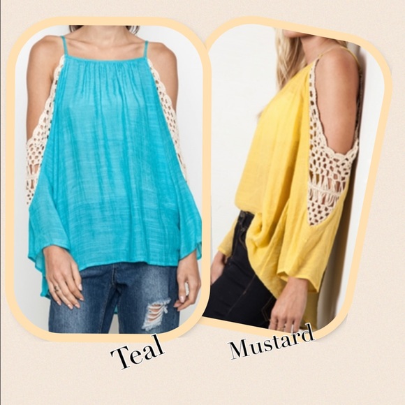 ✳️You Are My Sunshine Crochet Shoulder Top✳️ - Picture 2 of 2