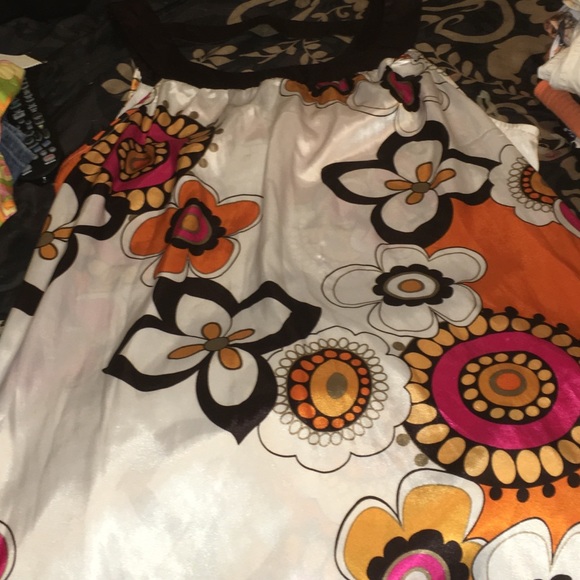 60ish and 70ish floral dress