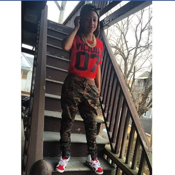 Pants - Camo army women sweatpants joggers