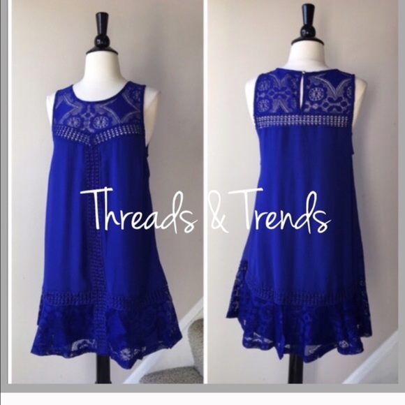 Snorkel Blue A Line Dress - Picture 2 of 4