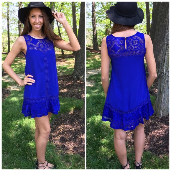 Snorkel Blue A Line Dress - Picture 3 of 4