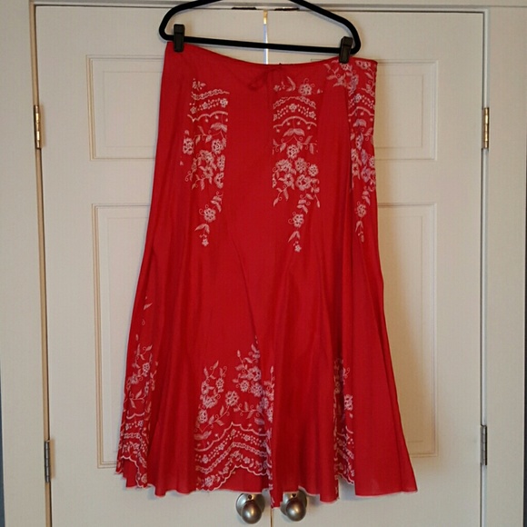Floor length skirt