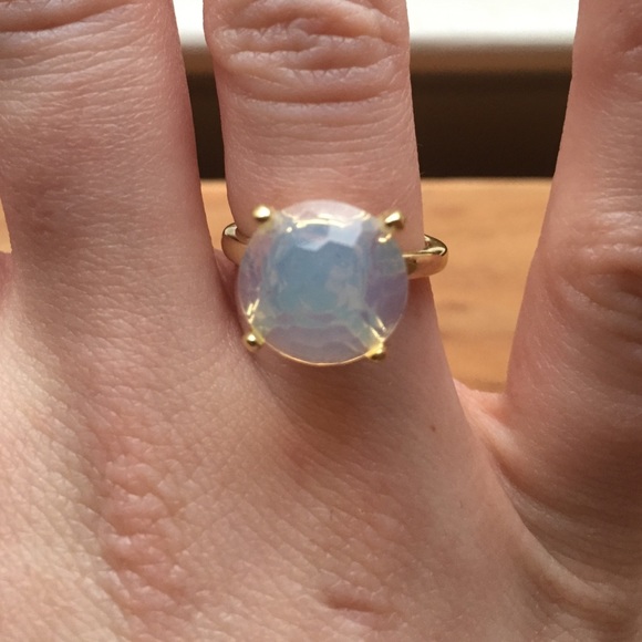 Shablis - Moonstone & Gold Holly Ring