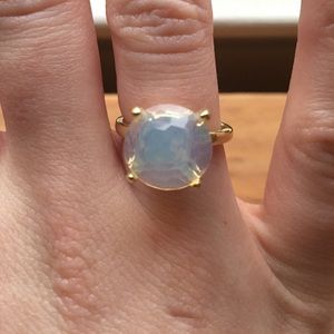 Shablis - Moonstone & Gold Holly Ring