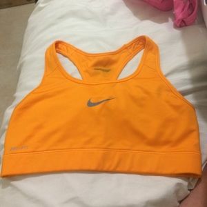 Orange Nike Sports Bra