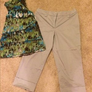 Size 6P Ann Taylor Cropped Pants