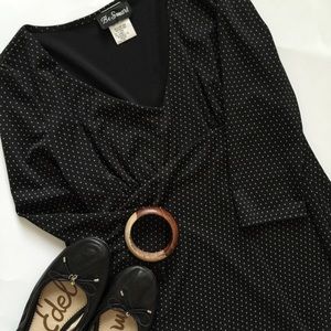 Retro style Swiss dot dress.