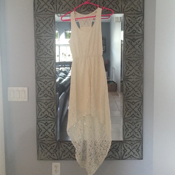 Xhilaration all over cream lace high/lo Dress - Picture 1 of 4