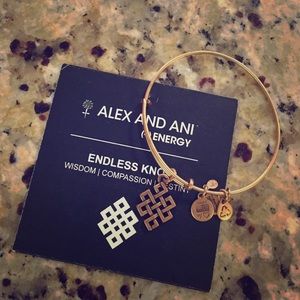 Alex and Ani Endless Knot in Gold
