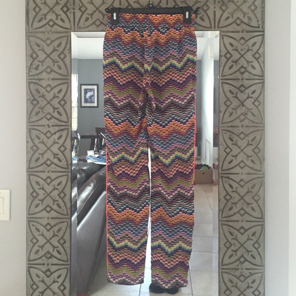 Chevron print Soft Pants - Picture 3 of 4