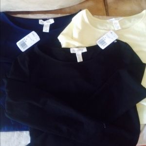 3 Forever 21 long sleeved crop tops