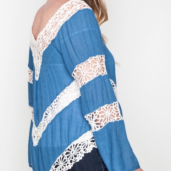 ✳️CLEARANCE ✳️Plus size crochet detail top - Picture 2 of 4