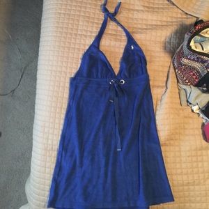 Ralph Lauren blue swim suit cover