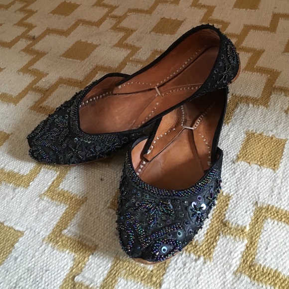 Beaded flats