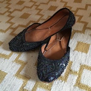 Beaded flats