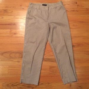 Black and white capris from Talbots.