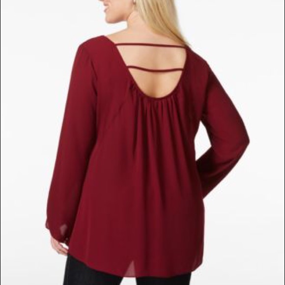 HOLD--ING Black Long Sleev Cutout Blouse - Picture 4 of 4